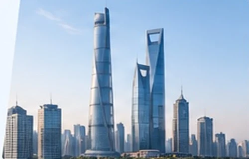 Shanghai skyline, illustrative city image